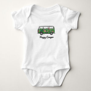 Super hip rompertje met happy camper romper