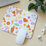 Super Hippie Trippie Retro Fleur Vibes funky<br><div class="desc">Super Hippie Trippy Retro Flower Funky Vibes Mouse Pads dispose d'un motif hippie rétro coloré et amusant. Parfait pour elle pour Noël,  vacances,  anniversaire et plus. Conçu par ©Evco Studio www.zazzle.com/store/evcostudio</div>