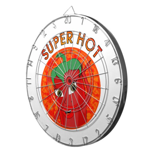 Super Hot Pepper Diva Dartbord (Voorkant Rechts)