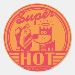 SUPER HOT RONDE STICKER