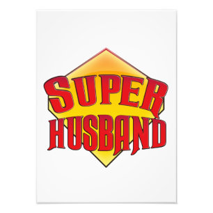 Super Husband Foto Afdruk