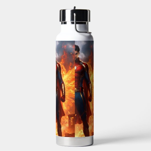 Super Hydration" "Power Up met elke slok" "Stay S Waterfles (Links)