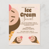 Super Ice Cream Cone Social Flyer Invitation (Devant)