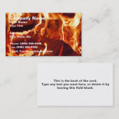 Super Intense Red Flames Visitekaartje (Voorkant / Achterkant)