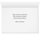 Super Joyeuse Noël Poinsettia et neige sur le noir (Intérieur Horizontal (Bas))