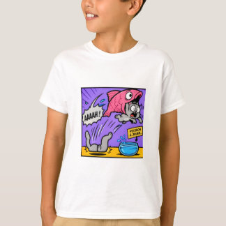 Super Kat & Vis Grappige Kinderen T-Shirt