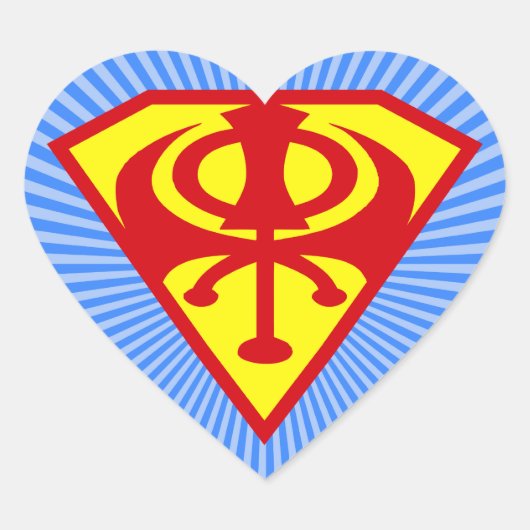Super Khanda Heart Sticker (Voorkant)