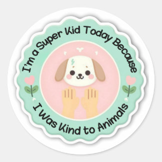 Super Kind - Vriendelijk voor Dieren Sticker