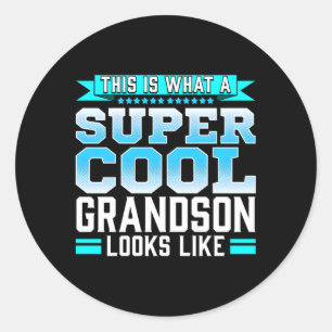 Super kleinzoon citaat kleinkind familielid ronde sticker