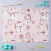 Super leuk en moderne sneeuwpoppen Kerstmis Tissuepapier (Craft)