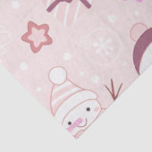 Super leuk en moderne sneeuwpoppen Kerstmis Tissuepapier (Detail)