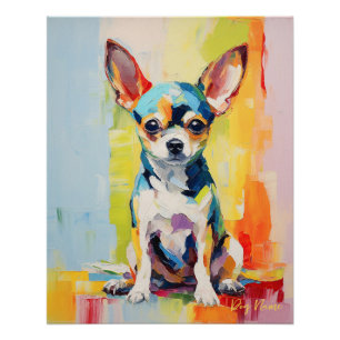Super Leuke Chihuahua Hond Puppy 002 - Xeno Lucilf Perfect Poster