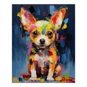 Super Leuke Chihuahua Hond Puppy 005 - Xeno Lucilf Perfect Poster