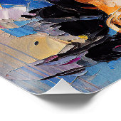 Super Leuke Dachshund Hond Puppy 005 - Xeno Lucilf Perfect Poster (Hoek)