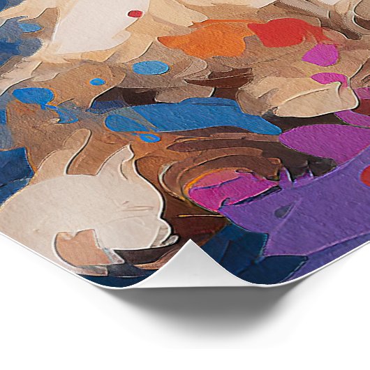 Super Leuke Goldendoodle Hond Puppy 005 - Xeno Luc Perfect Poster (Hoek)