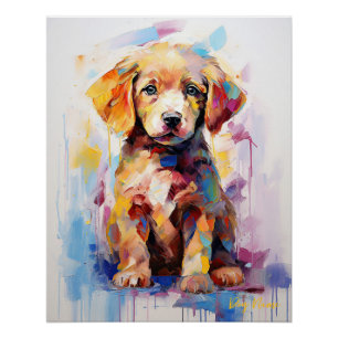 Super Leuke Gouden Retriever Hond Puppy 004 - Xeno Perfect Poster