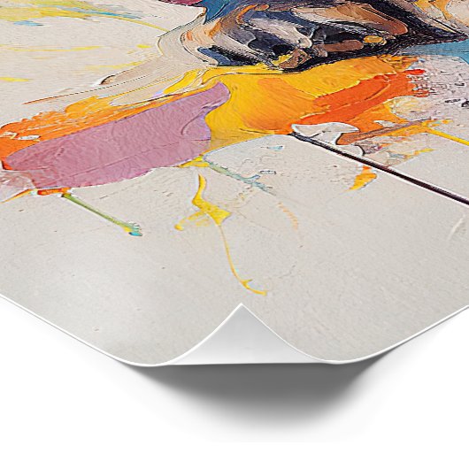 Super Leuke Pug Hond Puppy 001 - Xeno Lucilfer Perfect Poster (Hoek)