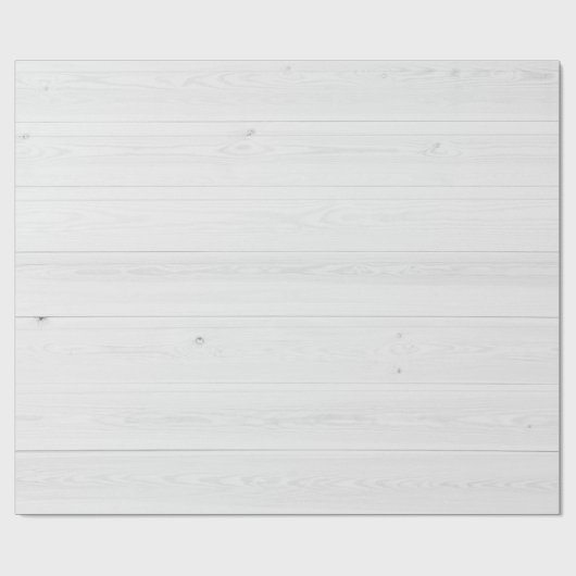 Super Licht Wit Houten Rustiek Graan Boards Patroo Cadeaupapier (Vlak)