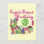 Super Lief 3e Verjaardag Tshirts en geschenken Briefkaart (Voorkant)