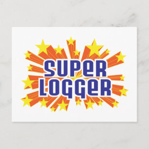 Super Logger Briefkaart