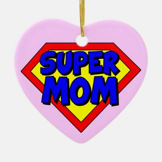 Super Ma Heart Shaped Ornament (Voorkant)