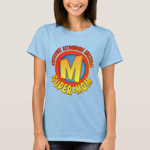 Super Ma Moederdag Damas Ringer T-Shirt