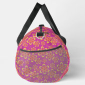 Super Magenta Floral Pattern Grand sac à double (Droite)