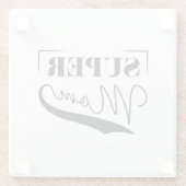 Super Mam Glazen Onderzetter (Achterkant)