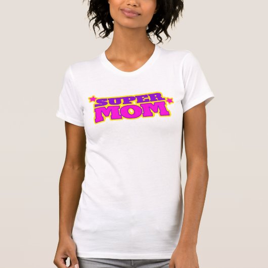 Super mam grafische slogan t-shirt (Voorkant)