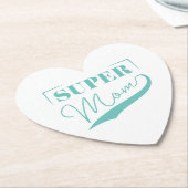 Super Mam Kartonnen Onderzetters (Gekanteld)