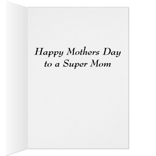 Super Mam Moederdag Card (Binnen (Rechts))