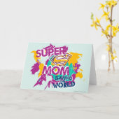 Super mam Saving the World Kaart (Gele Bloem)