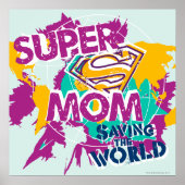 Super mam Saving the World Poster (Voorkant)