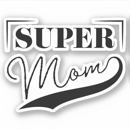 Super Mam Sticker (Voorkant)