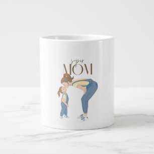super mama koffiemok extra grote beker