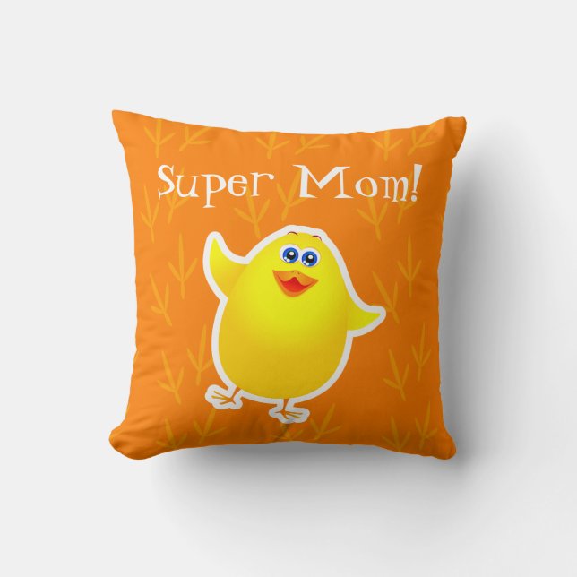 Super mama. kussen (Voorkant)