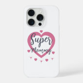 Super Mama Persoonlijk Beste Moeder Cadeau iPhone  Hoesje (Achterkant)