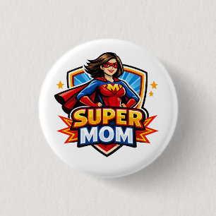 Super Mama Ronde Button 3,2 Cm