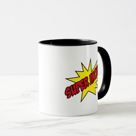 Super Maman ! Café Mug (Devant droit)