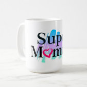 Super maman café Mug (Devant gauche)