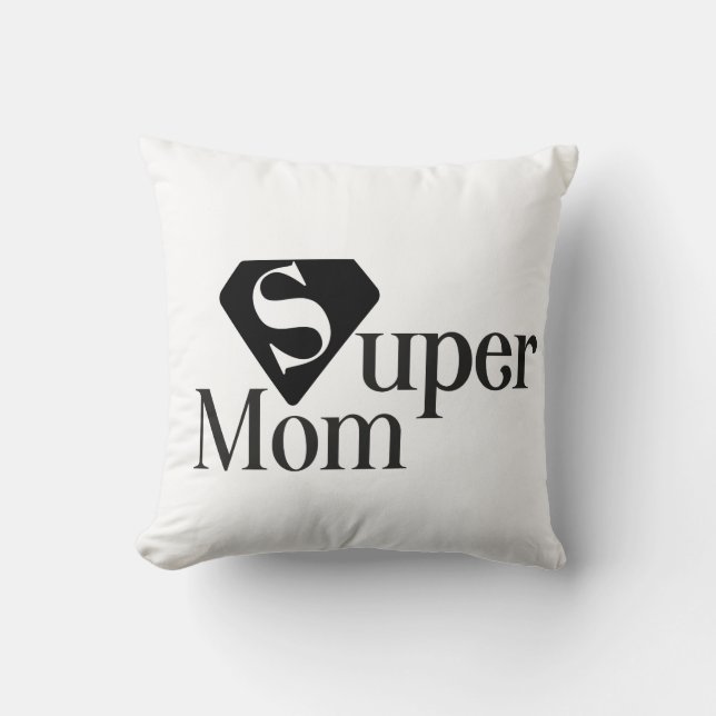 Super Maman Jetée Oreiller (Recto)