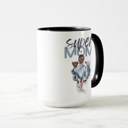 Super maman mug (Devant droit)