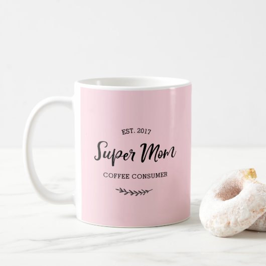 Super Maman tasse de café consommateur de café (Avec donut)
