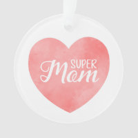 Super maman texte, le jour de la mère au coeur ros