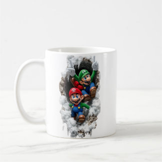 Super Mario & Luigi 3D Wall-Burst Coffee Mug Koffiemok