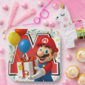 super Mario  Papieren Bordje (Feest)