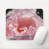 Super Mémé ! tapis de souris Rose Fleur Rose (Avec souris)