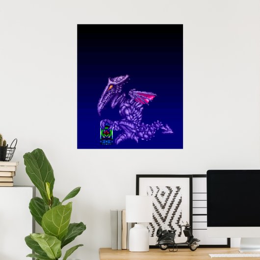 Super Metroid Ridley SNES Poster (Thuiskantoor)