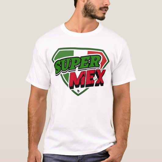 Super Mex Shield LIBRE Label Mexique T-Shirt (Devant)