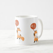 Super mignon renard, tasse d'anniversaire (Devant droit)